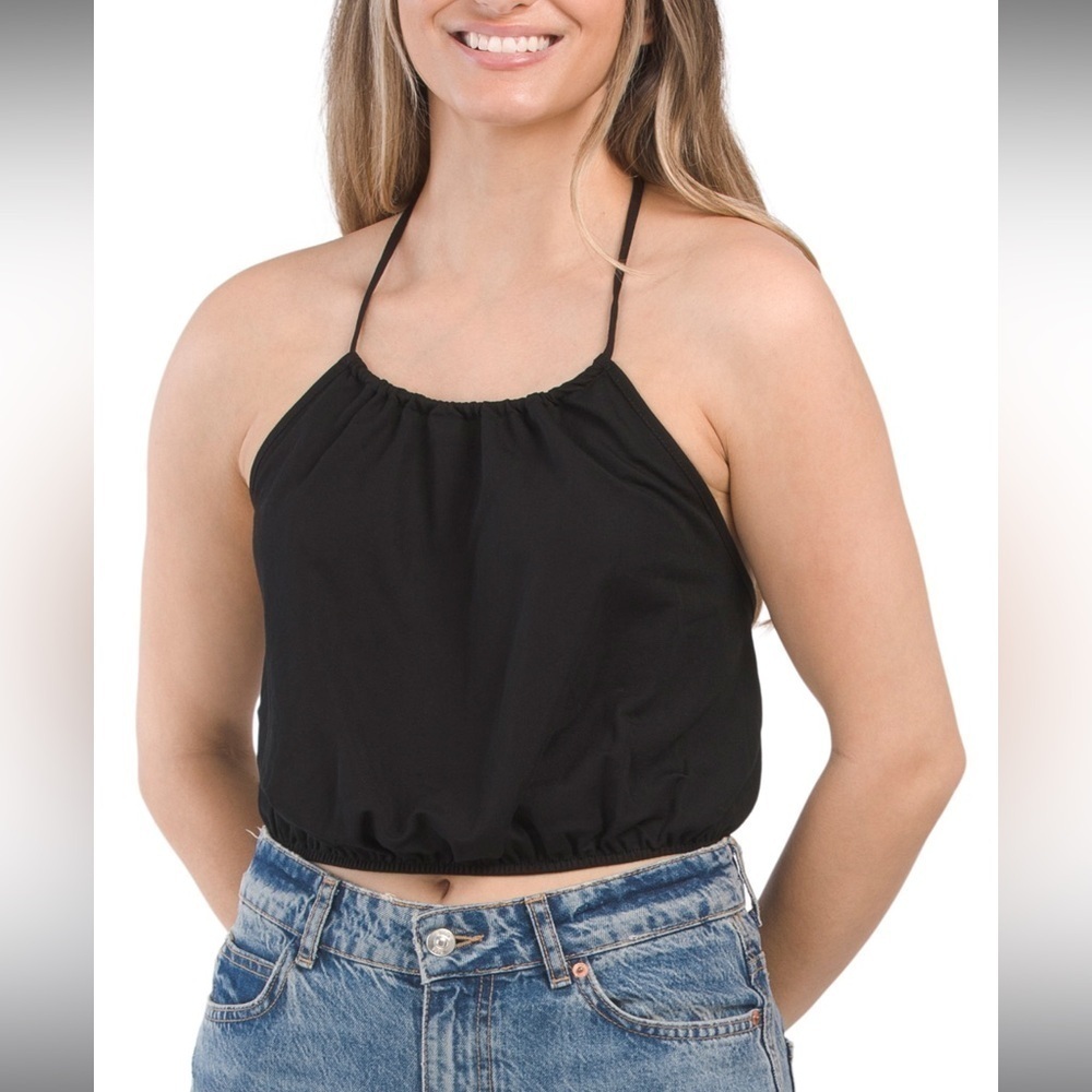 ZARA crop hater top black size M